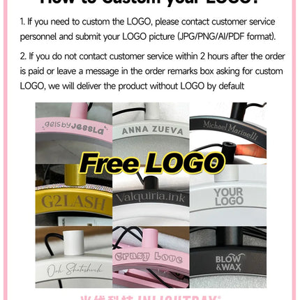 2025 Custom LOGO NEW Half-Moon Ring Light Moon Lamp Makeup Skincare Beauty Tattoo Lash Light Nail Table Facial Bed Clip-on Lamp
