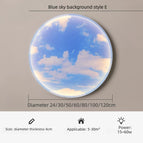 Blue sky / Black frame / 3 Color Dimmable|24cm