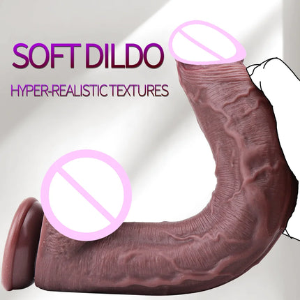 7/8/12in Realistic Dildo, g-spot Silicone Dildos with Strong Suction Cup, Small Dildo for Anal vingina,Sex Toy for Women and Men
