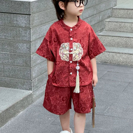 Kung Fu Uniform Hanfu Tai Chi Tai Ethnic Style Wushu Kids Clothes Children's Clothing Traditional Boys Sets Cosplay Costumes