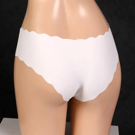 Men's Ice Silk Underwear Mens Sissy Pouch Panties Low Waist See-Through Underpants Gays Imitates Lingerie Sheer Briefs