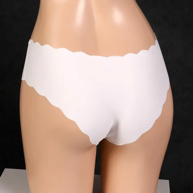 Men's Ice Silk Underwear Mens Sissy Pouch Panties Low Waist See-Through Underpants Gays Imitates Lingerie Sheer Briefs