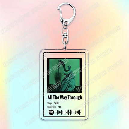 TV Girl Songs Keychains for Women Accessories Bag Cigarettes Out The Window Lovers Rock Not Allowed Keying Jewelry Fans Gifts