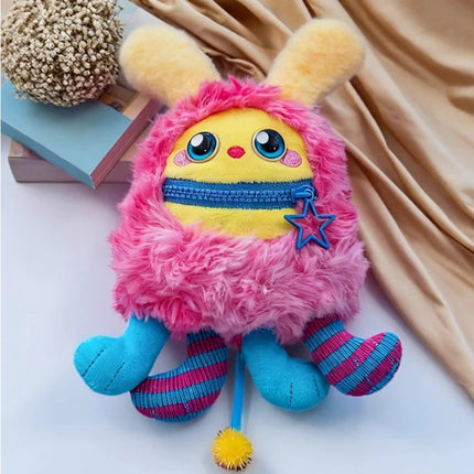Nomster Official Nom Bad Mood Talking Plush Keychain Blind Box Cute Kawaii Collectible Toy Figure Bag Charm Decor Christmas Gift