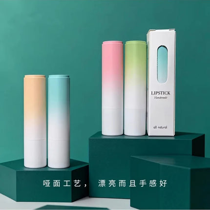 10-100pcs High-end gradient Color Direct Filling Lipstick Tube Lip Balm Bottle DIY Empty Lipstick Shell Cosmetic Container