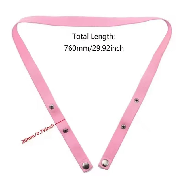 Male Penis Ring Mini Chastity Cage Auxiliary Belt Set Elastic Belt Adjustable Underwear Rope Scrotum Ring Sex Toy
