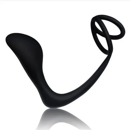 Male Anal Plug With Penis Ring Sex Toys G-spot Prostatic Massage Cock Ring Silicone Butt Plug Gay Sex Game Adult Supplies