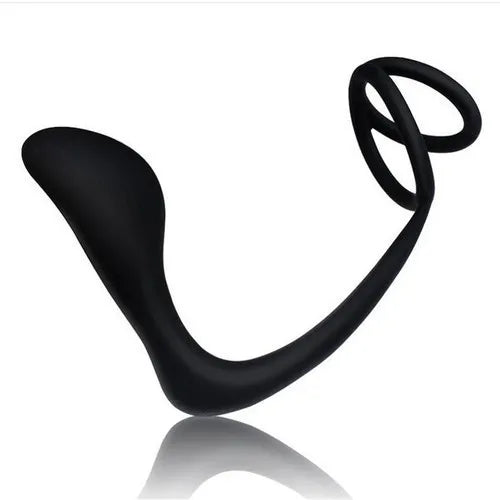 Male Anal Plug With Penis Ring Sex Toys G-spot Prostatic Massage Cock Ring Silicone Butt Plug Gay Sex Game Adult Supplies