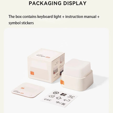 Mini Keyboard Lamp Creative Decompression Artifact Night Light Desktop Atmosphere Lamp Bedroom Bedside Lamp Rechargeable