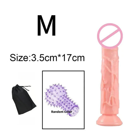 Wearable Realistic Dildo Skin Sex Toys for Female Masturbator with Strong Suction Cup G Spot Big Penis Anal Adult Sex Product 18