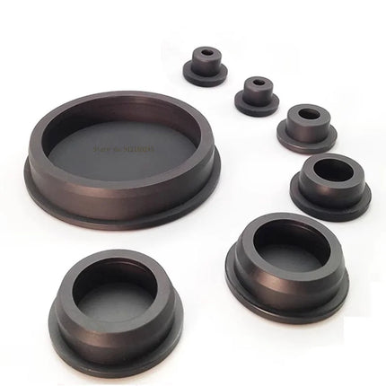 Black T-shaped silicone plug rubber hole cover dust-proof sealing, shock-absorbing foot pad  A-6.8mm~68.6mm