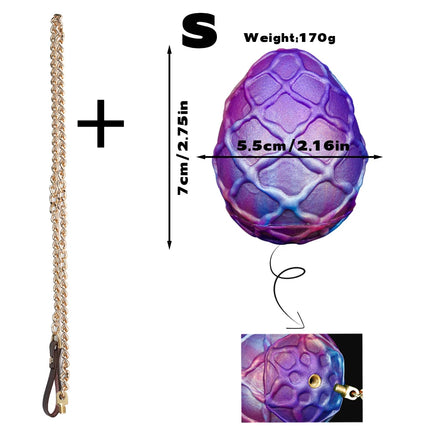 New Large Egg Type Anal Plug With Chain Couple Masturbation Traction  Anal Plugs Oviposition Trainer Lay-Eggs BDSM Adult Sex Toy