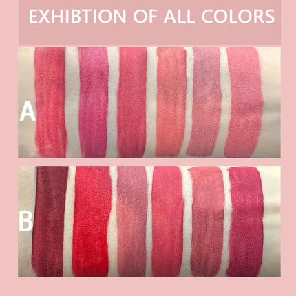 Matte Lip Gloss Set 6 Color Lipstick Smooth And Lasting Display Lip Gloss Waterproof Moisturizing Lipstick Holiday Gift Box Set