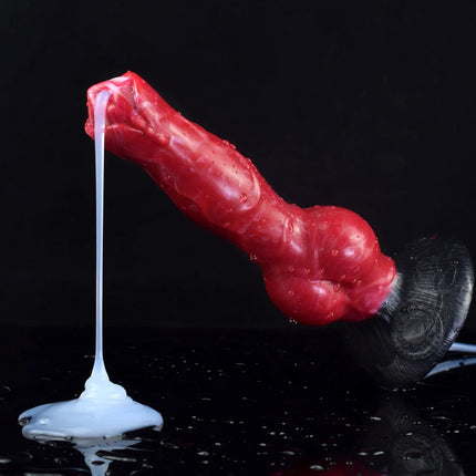 NNSX Ejaculation Dildo with Strong Sucker Wolf/Dog Anal Plug Silicone Adult Sex Toy Anal Dilator G-spot Massage Masturbation