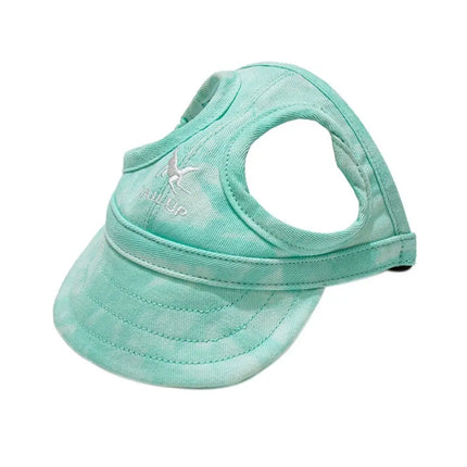 Fashion Ear Holes Pet Baseball Hat Cat Dog Outdoor Pet Visor Hat Adjustable Pet Sun Cap