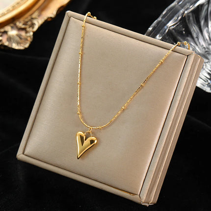 EILIECK 316L Stainless Steel Pearl Shell Starfish Sun Charm Necklace For Women Ocean Style Gold Plated Handmade Holiday Jewelry