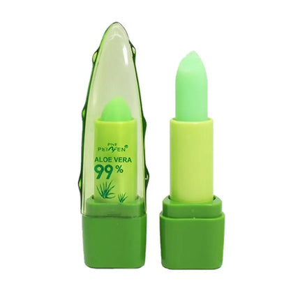 Aloe Vera Color-Changing Lipstick Long-Lasting, Moisturizing, Temperature-Activated Lip Balm, Fade-Resistant Nourishing Lip Care
