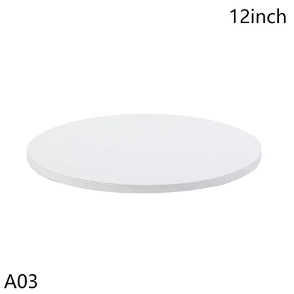 8/10/12/14inch Silvery Coated Round Cake Board Diameter Available Circle Cardboard Base Dessert Tray Mousse Cake Decor Supplies