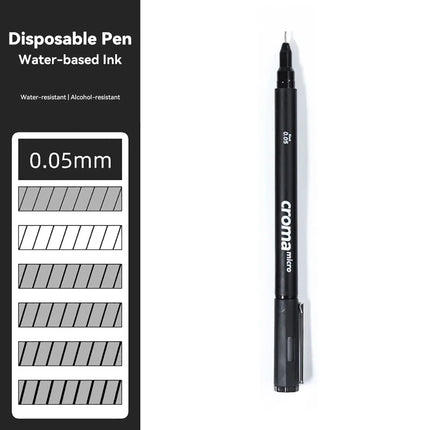 Micron Liner Fineliner Pen 0.05 0.03 0.1 0.5 Brush Tip Black Brown Fineliner Sketching Manga Drawing Pen Color Sketch Stationery