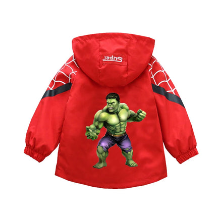 Children's Mickey Hooded Jacket 1-10 Years Autumn Boy's Windbreaker Zipper Hoodie Baby Boys Birthday Present Jacket Cosplay Coat