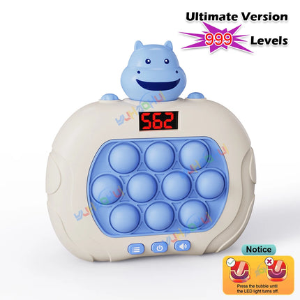 999 Level Electronic Pop Push Quick Push Game Console with LED Display Screen Suitable for Adult and Child Fidget Toy Christmas