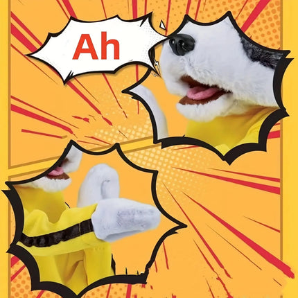 Kung Fu Husky Punching Puppet Dog Hand Puppet Boxing Puppets Animal Toy Husky Gloves with Sounds Boxing Action Gifts