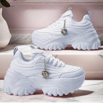 Women's four seasons outdoor sports shoes pure white water platform summer sandals soft sole cushioned running shoes for women