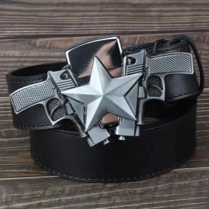 Creative Men's Belt Lighter Metal Belt Buckle Small Tool Cigarette Accessories Personalized Fashion Smoking Gift