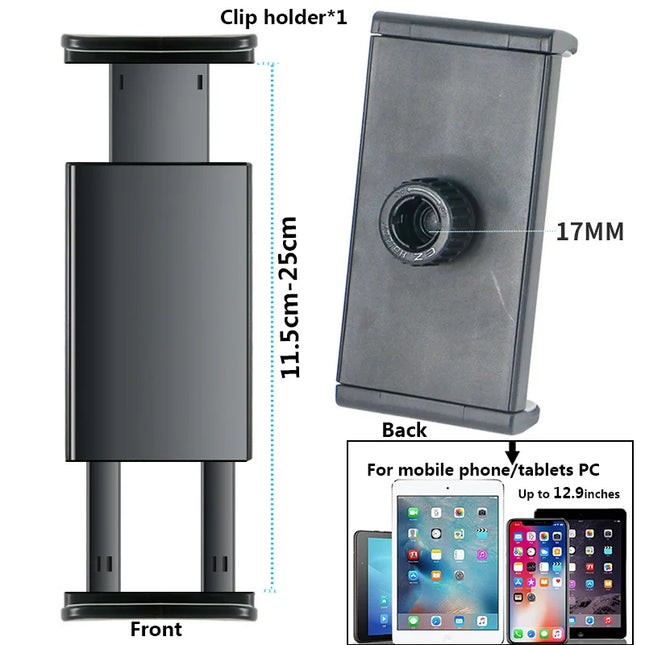 Flexible Arm Monopod Metal Tube Rod Stands Selfie Stick with Ball Head for Mobile Phone Smartphones Tripod Live Streaming
