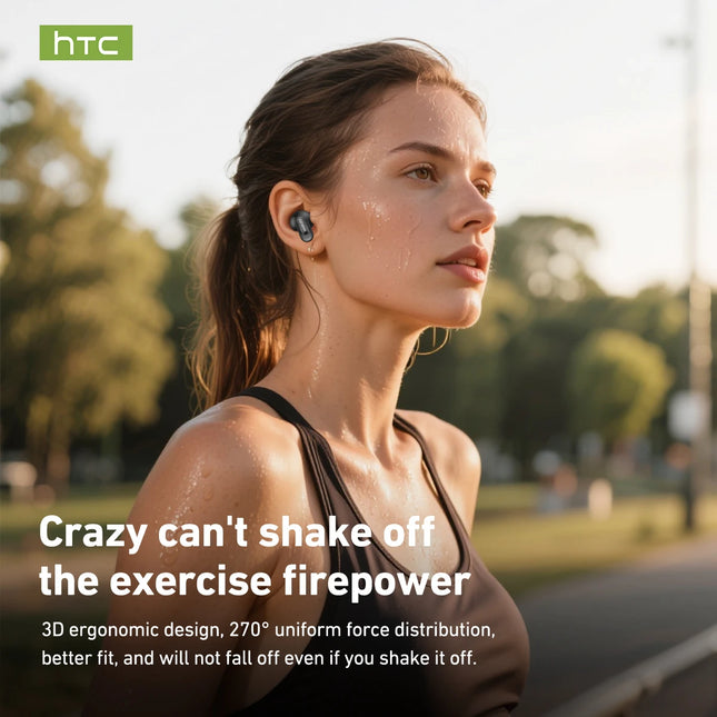 HTC NE79 TWS Bluetooth 6.0 Earphones AI Translator In-Ear HiFi Sound Headset for Sports Headset with Clear Call Mic