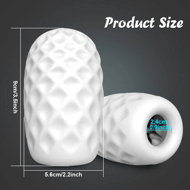 Open-Ended Pocket Pussy Manual Male Masturbator Blowjob Glans Trainer Penis Sleeve Ejaculation Delay Simulation Sex Toy for Men