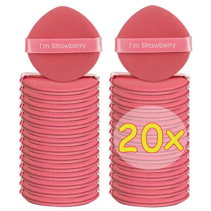 1-20pcs Sponge Air Cushion Cosmetic Puff Double Side Soft Beauty Makeup Puffs Dry and Wet Use BB Cream Foundation Cosmetics Tool