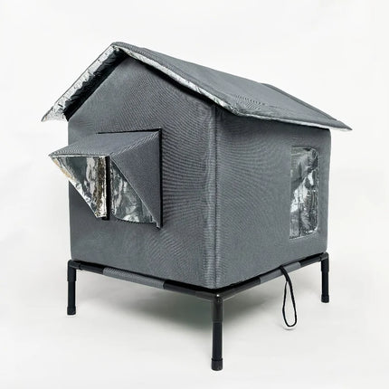 Winter Warm Cat Nest Outdoor Cat Shelter Insulated Stray Cat House Floor Thermal Insulation Pet Kitten Nest Cave Cat Tent