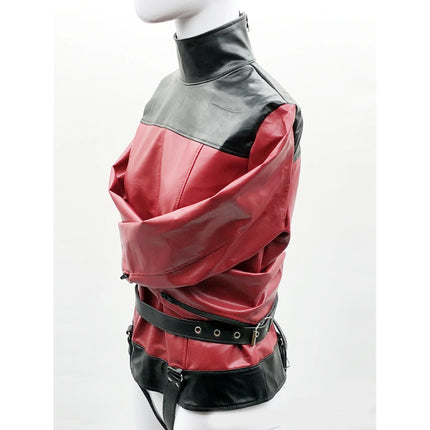 Manyjoy Faux Leather Adjustable Straitjacket SM Restraint Harness Adult Play Straight Jacket Slave Erotic Costume Sex Toys Women