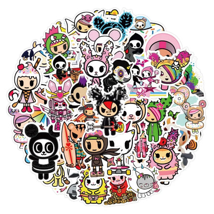 10/50Pcs Tokidoki Stickers Laptop Phone Decoration Suitcase Scrapbooking Laptop Phone Stationery Cool Kid Stickers