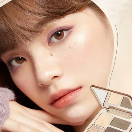 Judydoll Facial Highlighter Makeup Palette Face Lasting Glow Brighten Contour Shimmer Matte Powder 3D Nose Shadow Cosmetics
