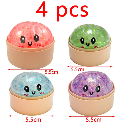 Blind box Colorful Simulated Dumpling Squishy Relaxing Relieve Anxiety Antistress Enhance Happiness Rebound Squeeze Reliever Toy