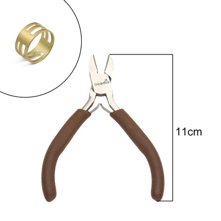 Mini Precision Pliers for Jewelry Making & Watch Repair - Ultra Fine Tip Craft Pliers with Spring Handle Ideal for Detailed DIY
