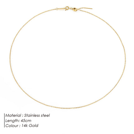 eManco Adjusta Long Layered Pendant Necklace  Stainless Steel Necklace Chocker Necklaces for Women Fashion Jewelry YX26925