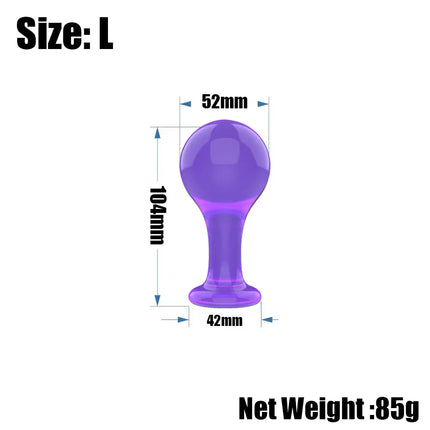 Black Smooth Butt Plug with Flared Base Prostate Massager for Men And Women Beginner Anal Training Toy