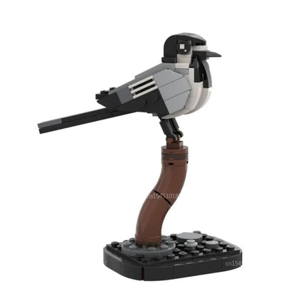 Bird Building Blocks Collection - Raven, Kingfisher, Eagle MOC Set 506 Pieces