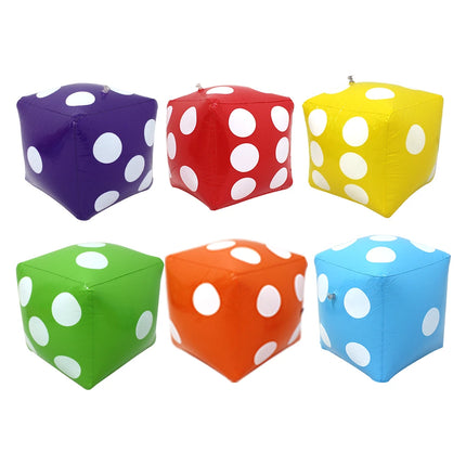 30cm Inflatable Dice Toy Giant Beach Dice Party Game Toys for Kids Adults Outdoor Garden Swimming Pool Play