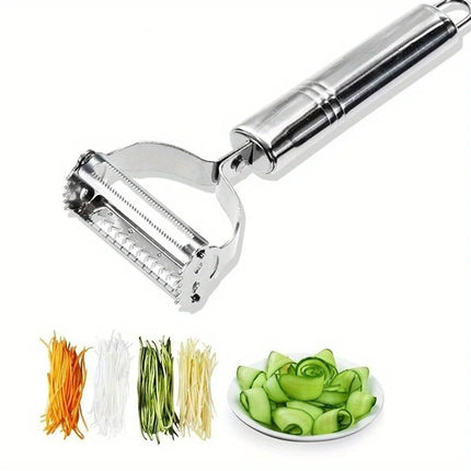 1pcs Stainless Steel Kitchen Fruit Vegetable Peeler High Quality Multifunctional Shredding Peeler Home Kitchen Vegetable Tools