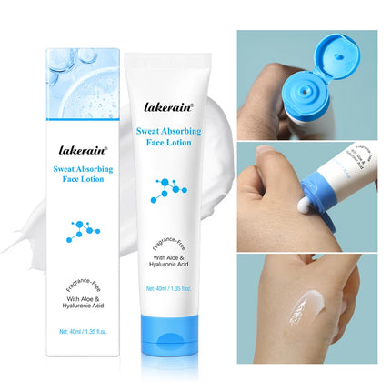 Sweat Absorbing Face Lotion Matte Finish 40ml Long Lasting Sweat Control Absorbs Excess Oil With Antioxidants Nourish Makeup Bas