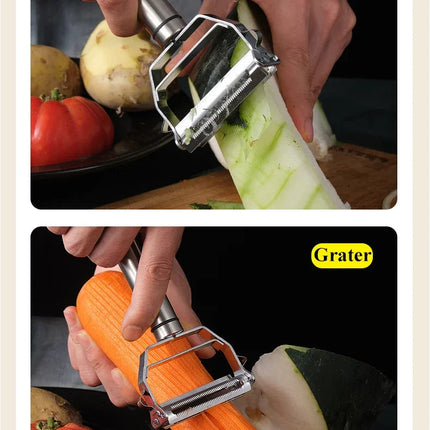 4in1 High Quality Stainless Steel Potato Cucumber Carrot Grater Multifunctional Vegetables Fruit Peeler Vegetable Slicer