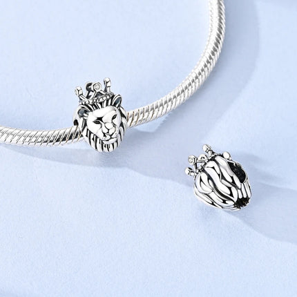 New Original 925 Silver Sterling Charms Beads Pendant Cat Dog Lion Tiger Girl Boy Charms Fit Bracelet Woman Fashion Jewelry Gift