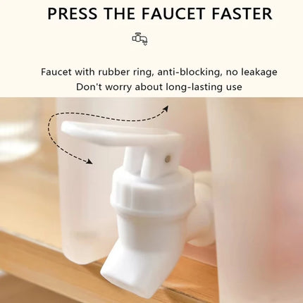 Effortless And Convenient 3.5 L Water Drink Dispenser Juice Container With Tap Large Capacity Cold Water Pitcher Drink Dispenser