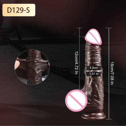 Realistic Dildos for Women Skin Sliding Foreskin Testicles Dildo Anal Vaginal Stimulation Strap on Big Penis Sex Toys for Woman