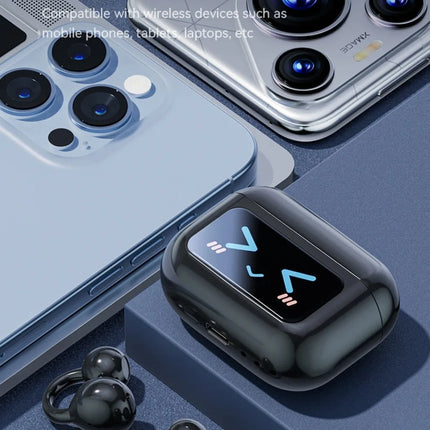 Touch Screen Bluetooth Headphones 144 Languages Real-time Translation Headphones Wireless Open Ear Clips Sports Gaming Earphone