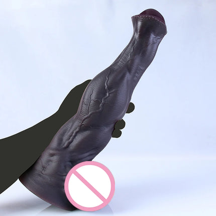 Super Huge Horse Dildo Strong Muscular Male Animal Big Penis Sex Toy Suction Cup for Female G-spot Stimulation Anal Masturbation